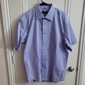 Giorgio Armani Men's Casual Light Blue Button Down Shirt